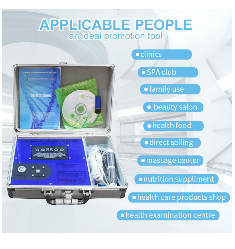 Spanish English Software Body Quantum Analyzer Magnetic Resonance Health Analyzer 45 Checking Reports
