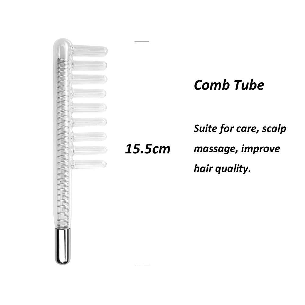 Replacement Glass Electrodes Red/Blue/Purple Light Glass Tube Accessories for High Frequency Facial Beauty Wand Machine