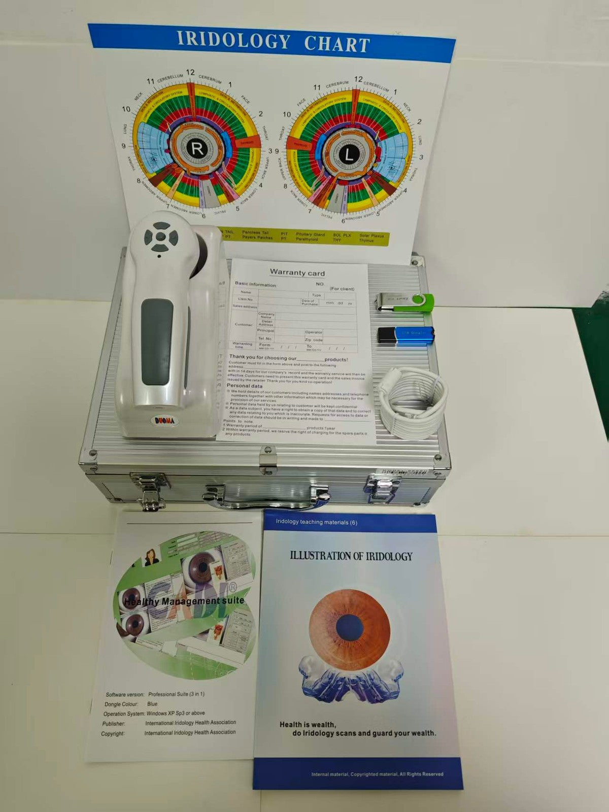 Portable Handheld Iris Scanner 12MP Digital Iriscope Analyzer Iridology Appliance Eye Camera Iris Scanner