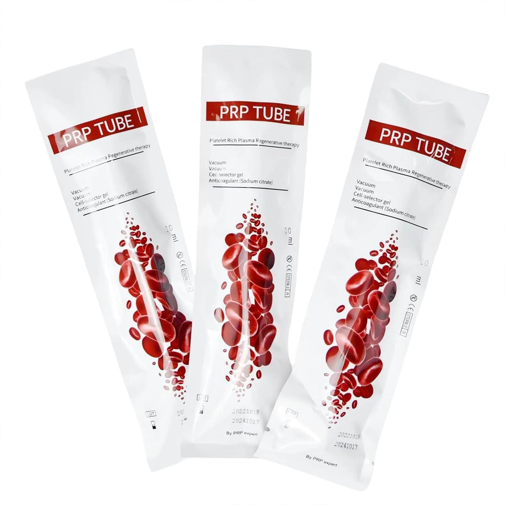 10 Pack Disposable 10ml Acd Gel Tubes With Cap Vacuum for Blood Collection Medical & Veterinary Beauty Facial Use
