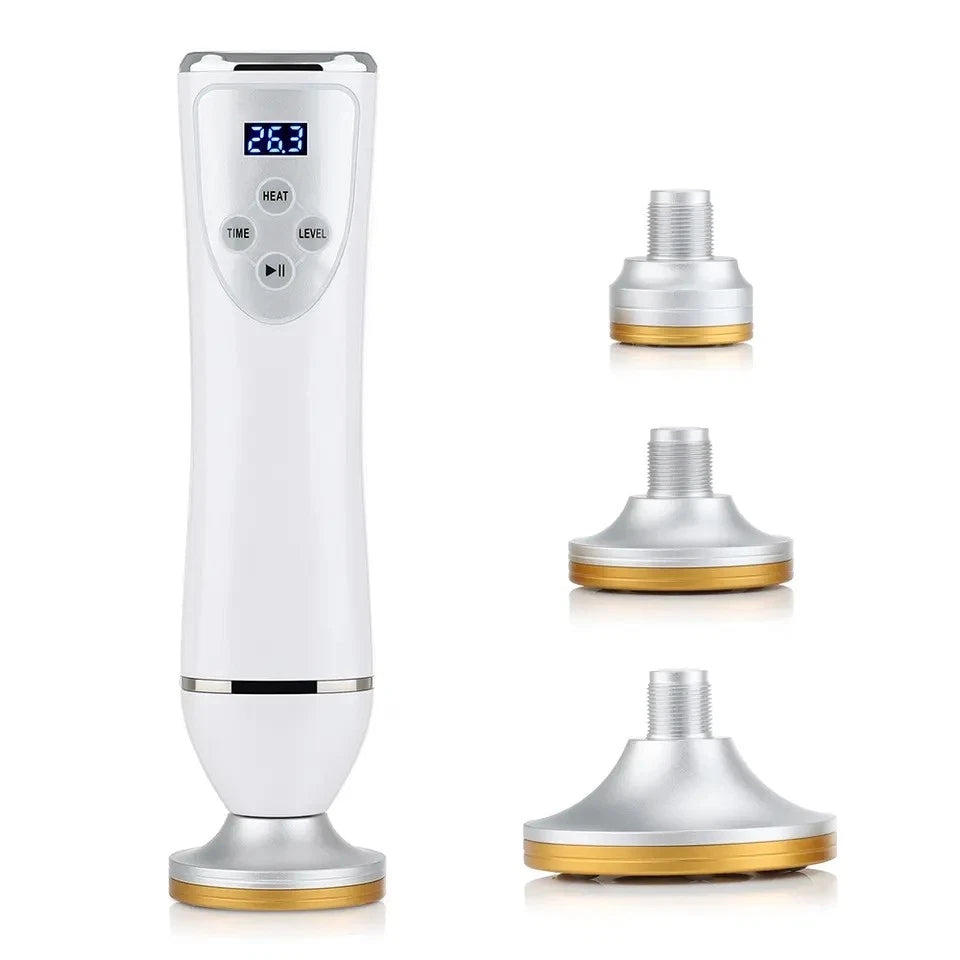 Handheld Guasha Detox Body Health Anti-aging Massage Electric 3 Suction Heads Cupping Roller Breast Neck Back