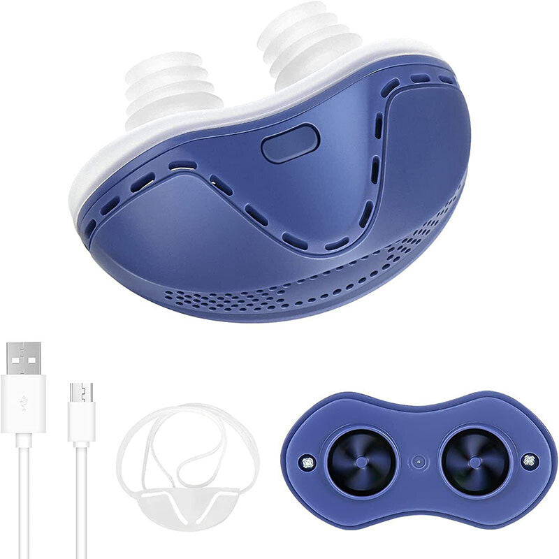 Electric Anti Snore Stopper Device Sleeping Help Smooth Breathing Nasal Machine