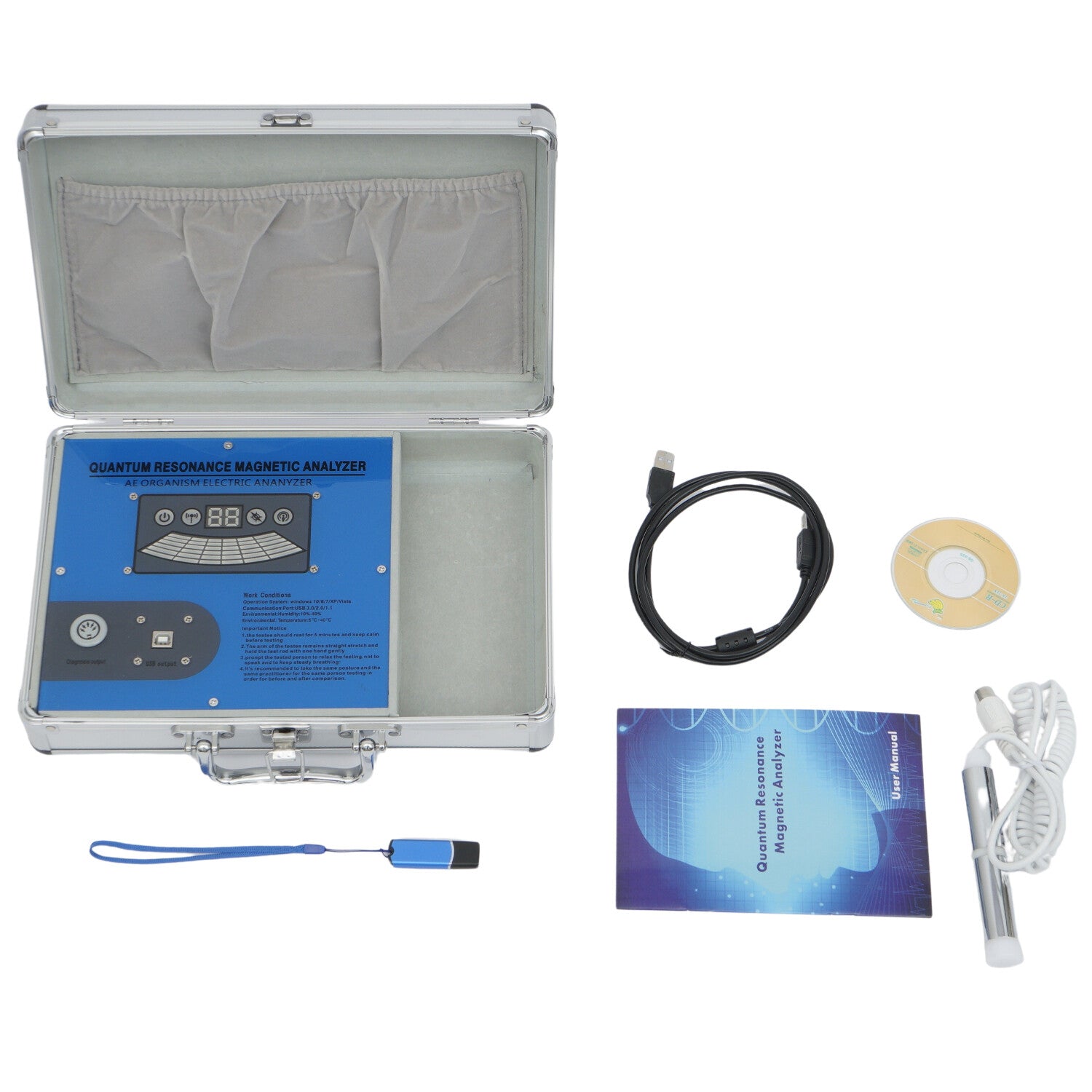 Spanish English Software Body Quantum Analyzer Magnetic Resonance Health Analyzer 45 Checking Reports