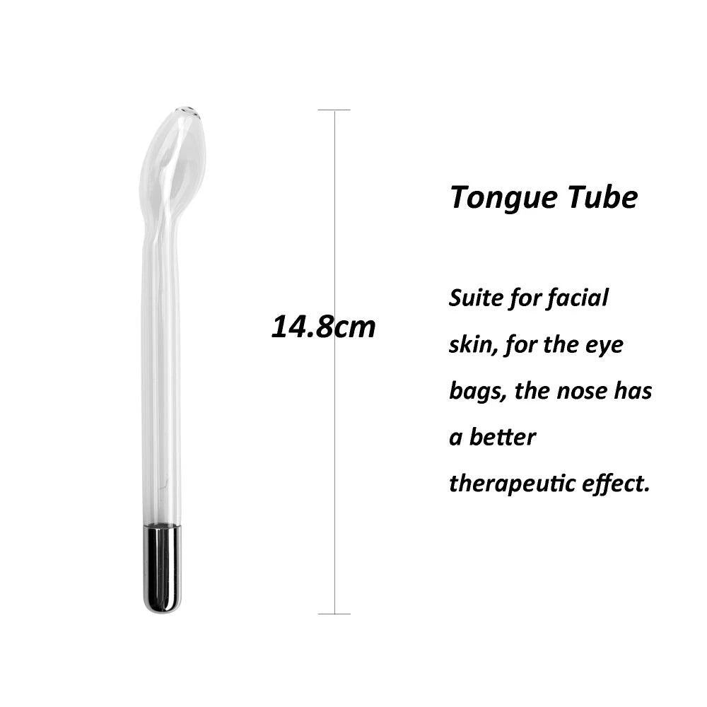 Replacement Glass Electrodes Red/Blue/Purple Light Glass Tube Accessories for High Frequency Facial Beauty Wand Machine