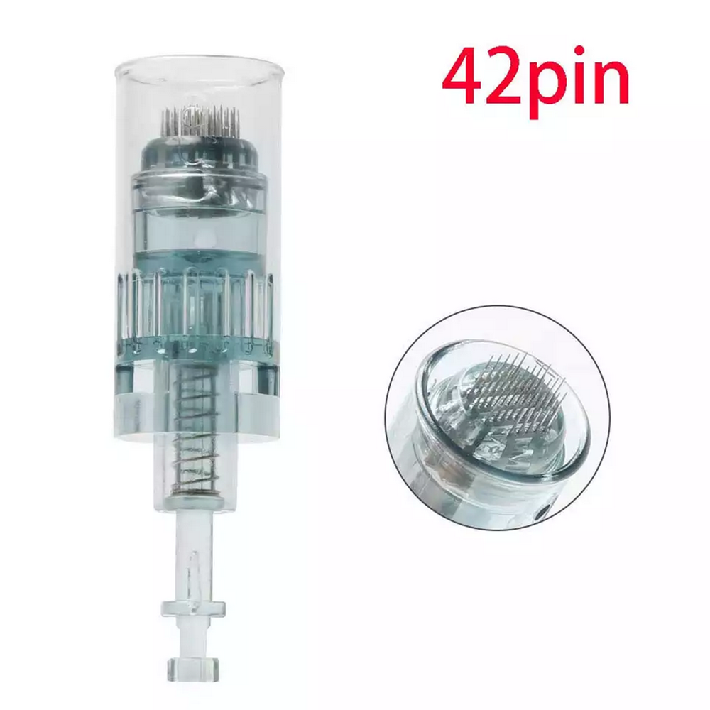 11/16/24/42Pin Round Nano Microneedling Skin Roller Cartridges Compatible With M8 for Home Use