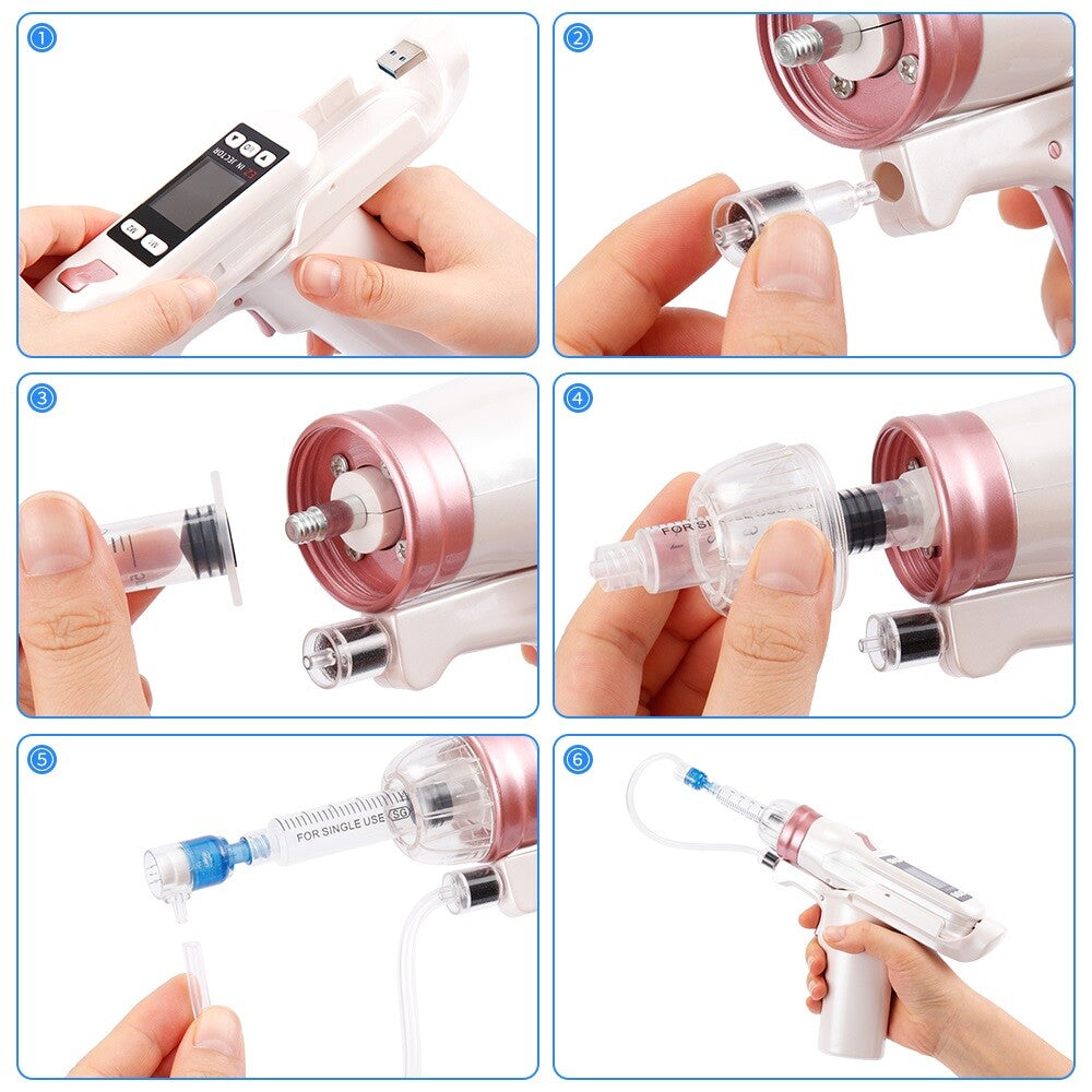 White EZ Non-invasive Hydrating Water Light Meter for Home Use, Portable Water Light Needle, No Leakage Beauty Instrument