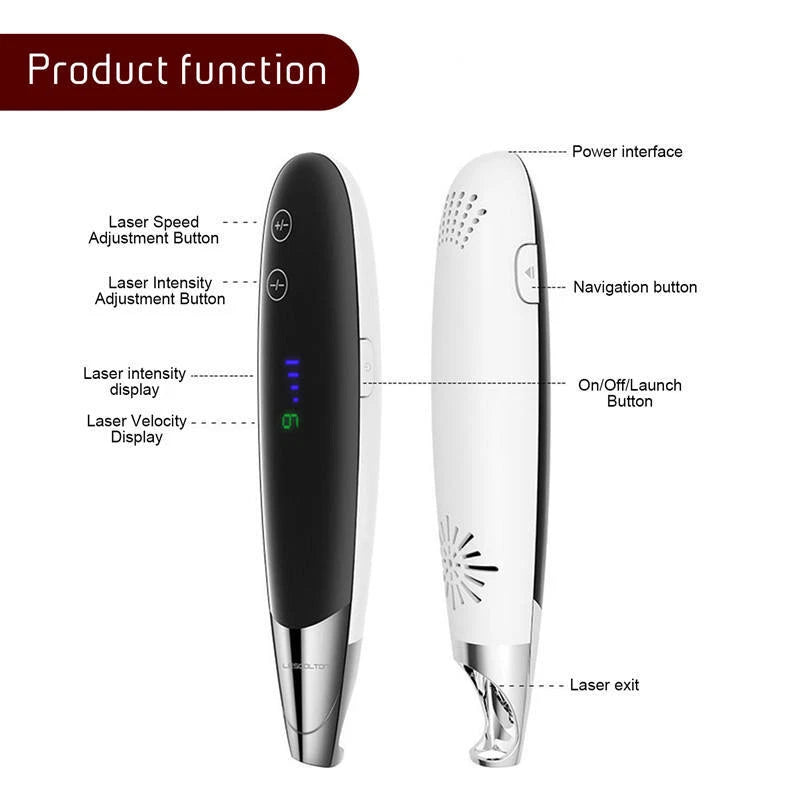 Wireless Picosecond Laser Blue Light Pen For Tattoo Melanin Spot Removal Beauty Machine