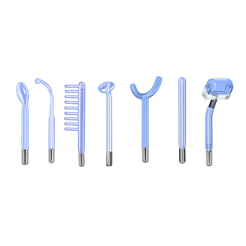 Replacement Glass Electrodes Red/Blue/Purple Light Glass Tube Accessories for High Frequency Facial Beauty Wand Machine