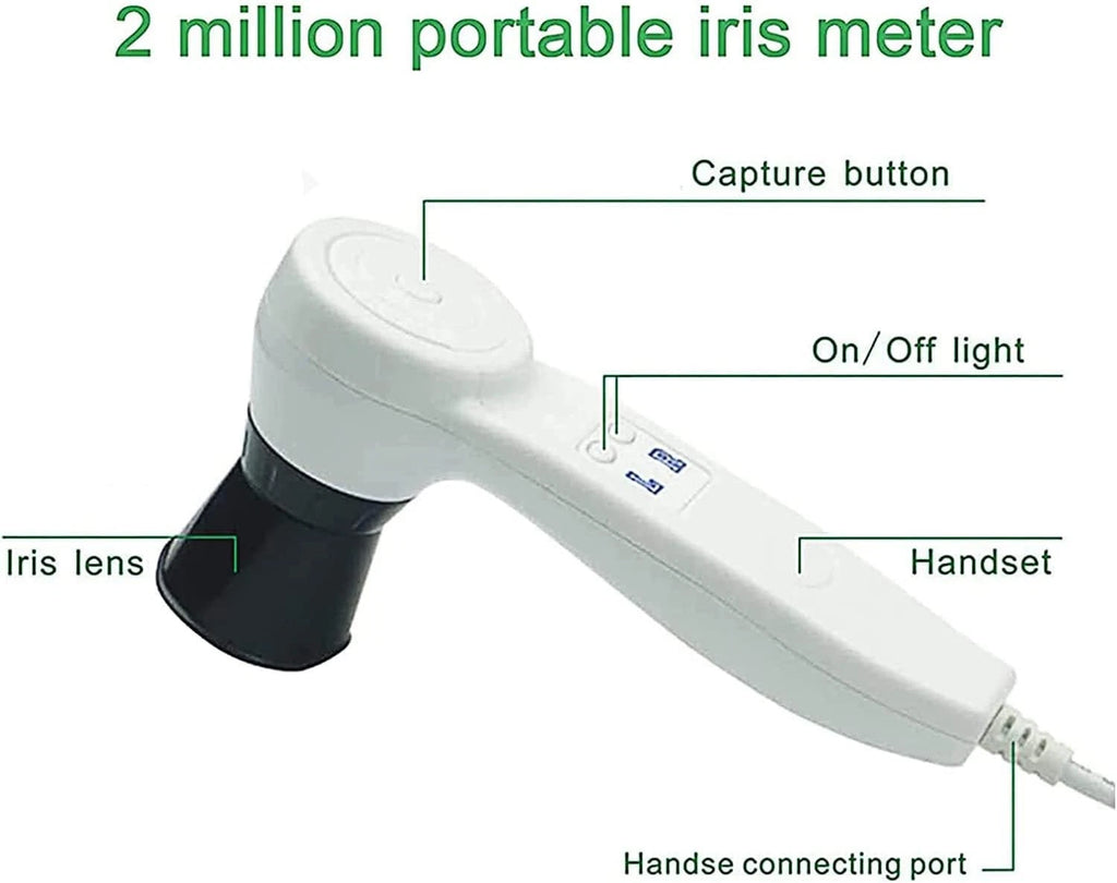 Iridology Camera Chart 5 MP HD 30X Iriscope 9809 Iris CCD Analysis V 3.31 Digital Iriscope Analyzer Iridology Appliance