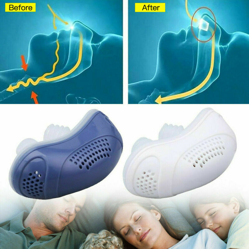 Electric Anti Snore Stopper Device Sleeping Help Smooth Breathing Nasal Machine