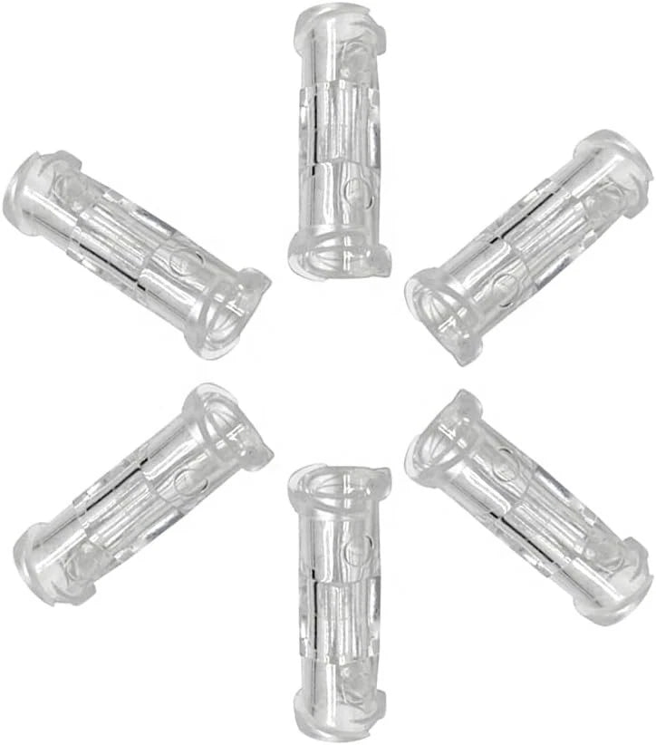Female Luer Lock Connector Clear Plastic Medical Straight Through Luer Adapter for IV Extension Set Fluid Transfer Tubing