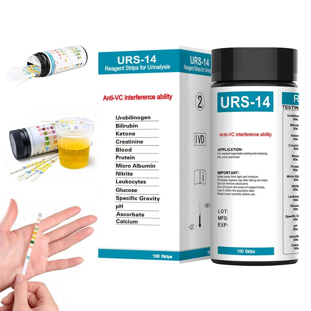 URS-3/9/10/11/12/14 Parameters Urine test Strips test in One Step Urinalysis Strips Reagent