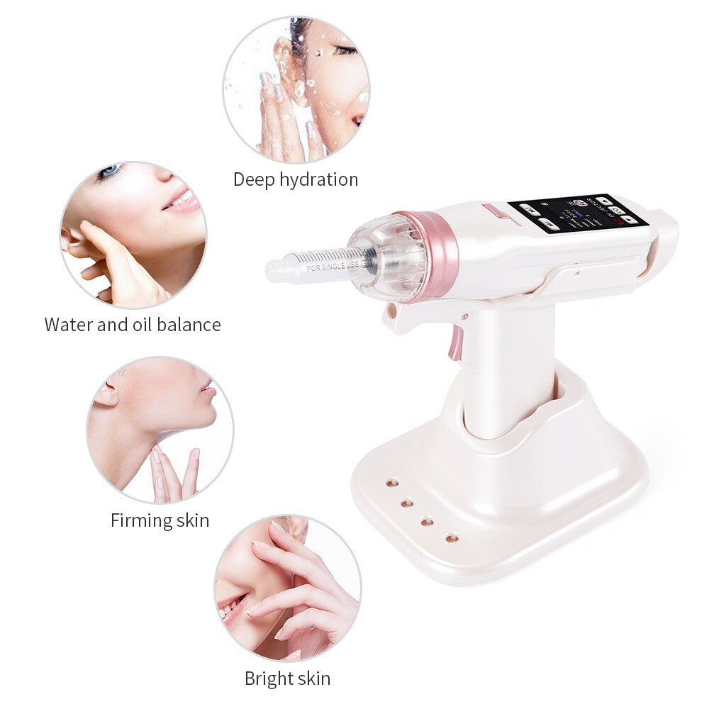 White EZ Non-invasive Hydrating Water Light Meter for Home Use, Portable Water Light Needle, No Leakage Beauty Instrument