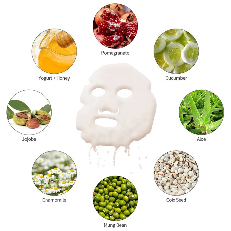 30pcs DIY Collagen Facial Mask Capsules Natural Skin Care Mask Powder Tablets for Hydrating Firming Homemade Face Mask Making