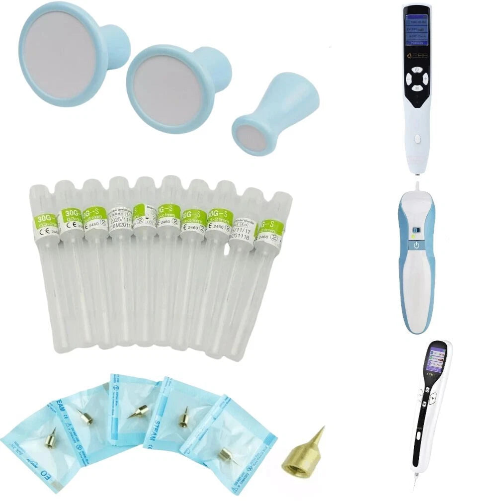 Ozone Heads Replacement & Thin Dental Needle & Thick Copper Tips For 2 In1 PAA  Plamax Ozone Fibroblast Plasma Pen