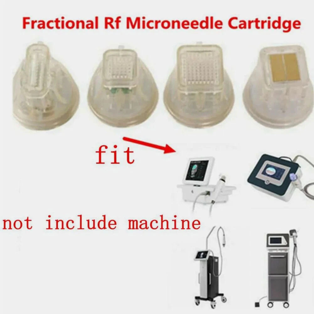 Fractional RF Beauty Machine Cartridges Replacements Working Heads, 5/10/20 PCS Gold Plated with One Side Slot (25Pin / 64Pin)