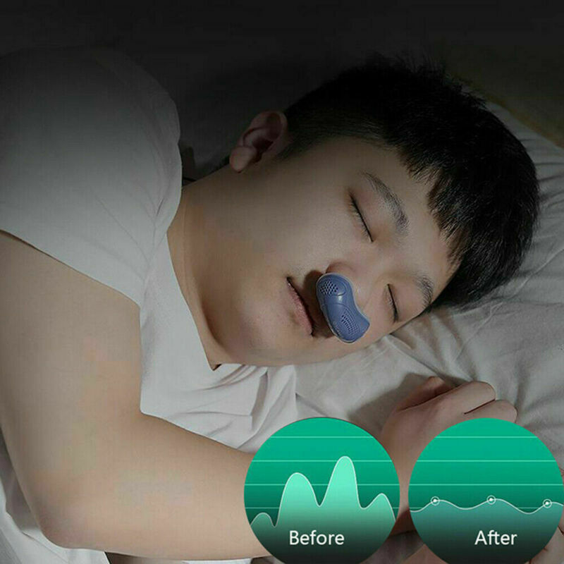 Electric Anti Snore Stopper Device Sleeping Help Smooth Breathing Nasal Machine