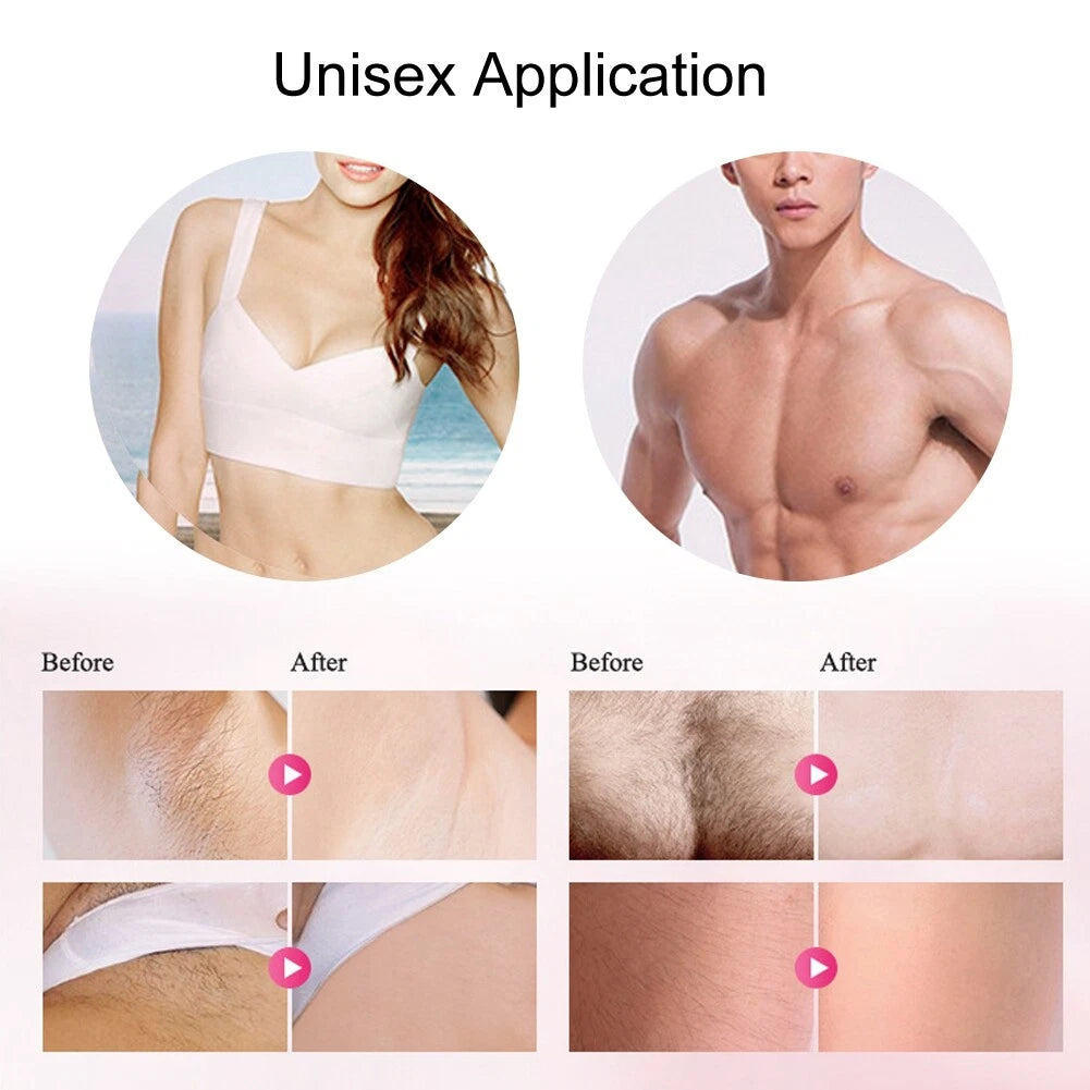 Mini Black IPL Laser Hair Removal Device 600,000 Flashes Painless Whole Body Portable At Home Hair Epilator Machine