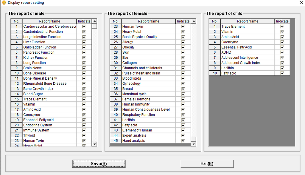 Spanish English Software Body Quantum Analyzer Magnetic Resonance Health Analyzer 45 Checking Reports