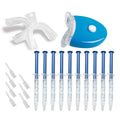 Home LED Teeth Whitening Kit with Mouth Trays & Bleaching Syringes, DIY Dental Bleaching System for Brightening Yellow Stained Teeth