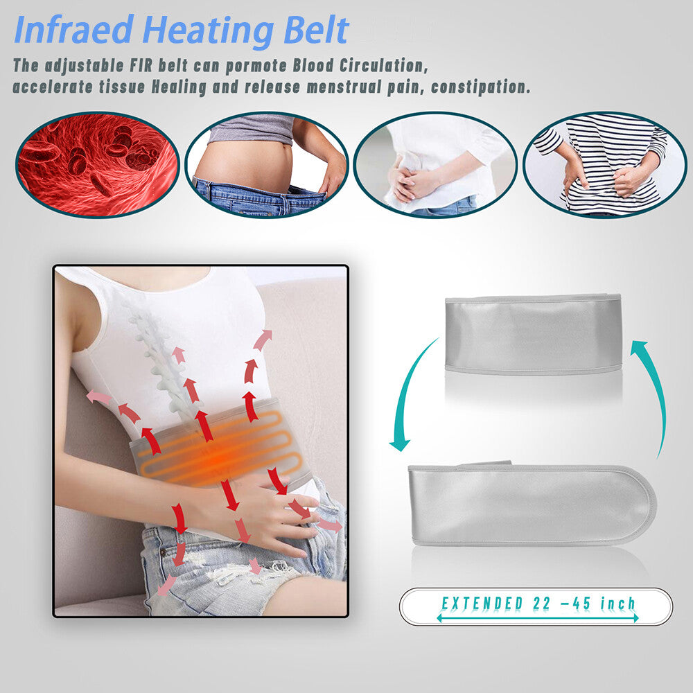 Dual Ionic Foot Bath Detox Machine with 2 Black Arrays and 2 Belts Foot Spa Cleanse Detoxification System for Two Person Home Use