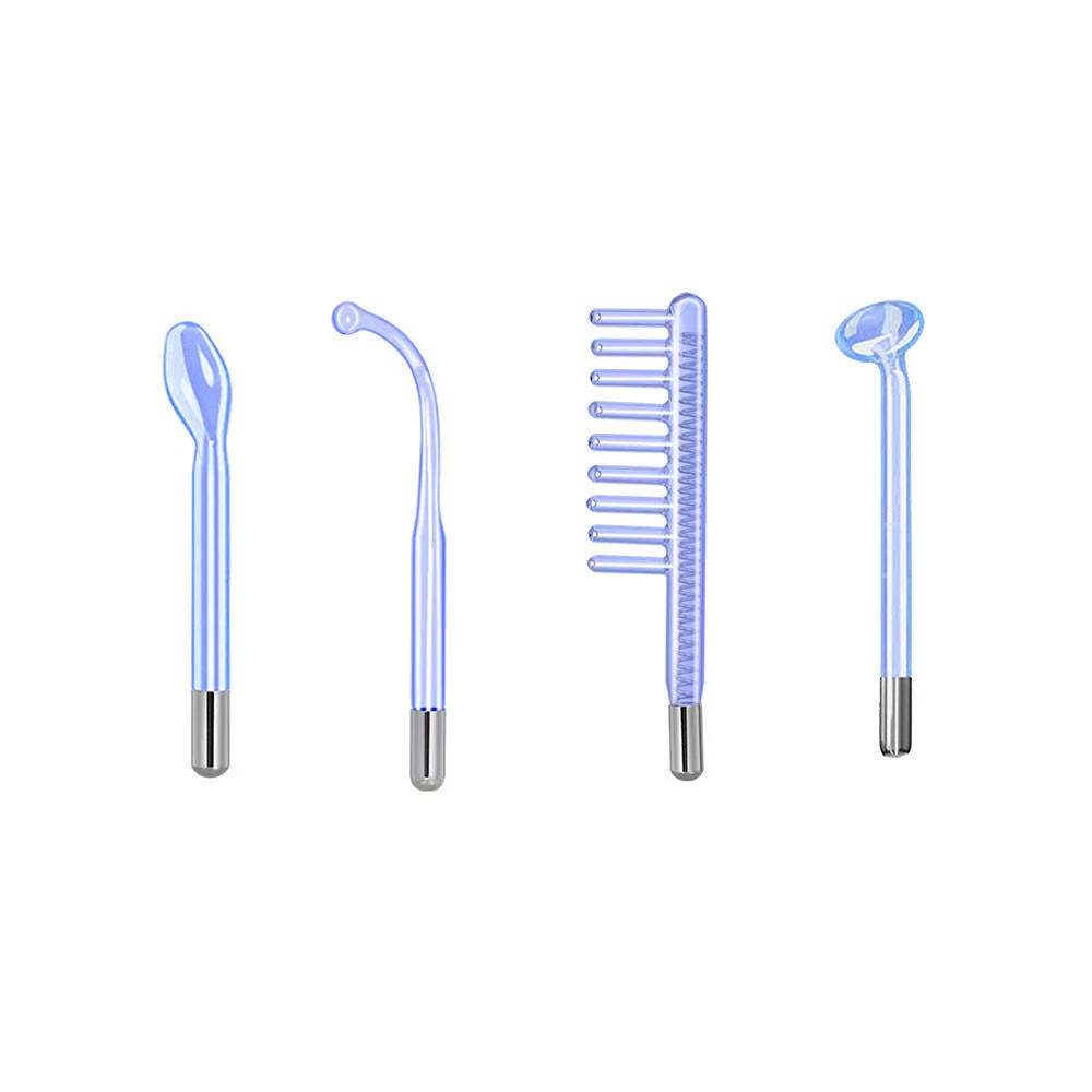 Replacement Glass Electrodes Red/Blue/Purple Light Glass Tube Accessories for High Frequency Facial Beauty Wand Machine