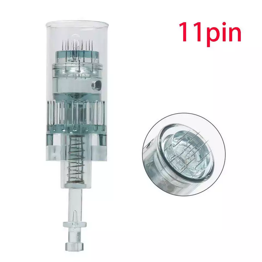 11/16/24/42Pin Round Nano Microneedling Skin Roller Cartridges Compatible With M8 for Home Use