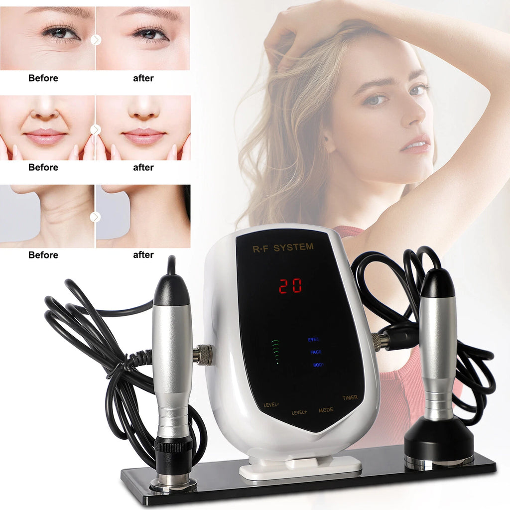 3 In 1 Portable RF Beauty Machine, Multifunctional Skin Lifting Tightening Device for Face Eye Body Anti-Aging Home Skin Care