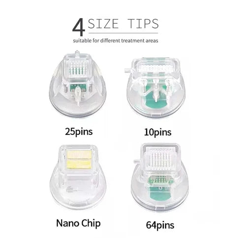 5/10/20 PCS Disposable Micro Green Cartridge Needles 10/25/64 Nano Chip for RF Fractional Skin Care Beauty Machine