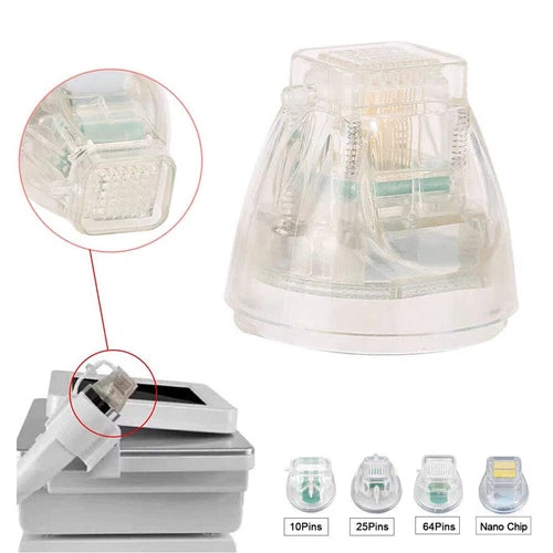 5/10/20 PCS Disposable Micro Green Cartridge Needles 10/25/64 Nano Chip for RF Fractional Skin Care Beauty Machine