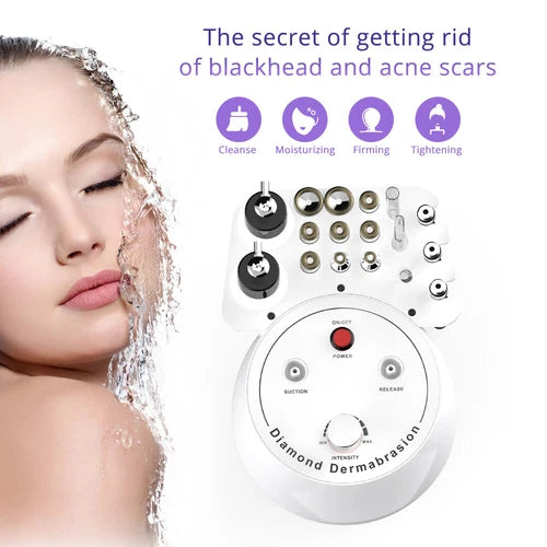 3 in 1 Diamond Dermabrasion Machine Professional Facial Skin Peeling Vacuum Suction Water Spray Microdermabrasion Beauty Equipment