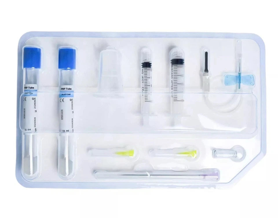 Complete Lab PRP Preparation Kit 10ml/15ml PRP Tubes with ACD-A & Separation Gel for Lab Centrifuge Separation Veterinary Pet Lab