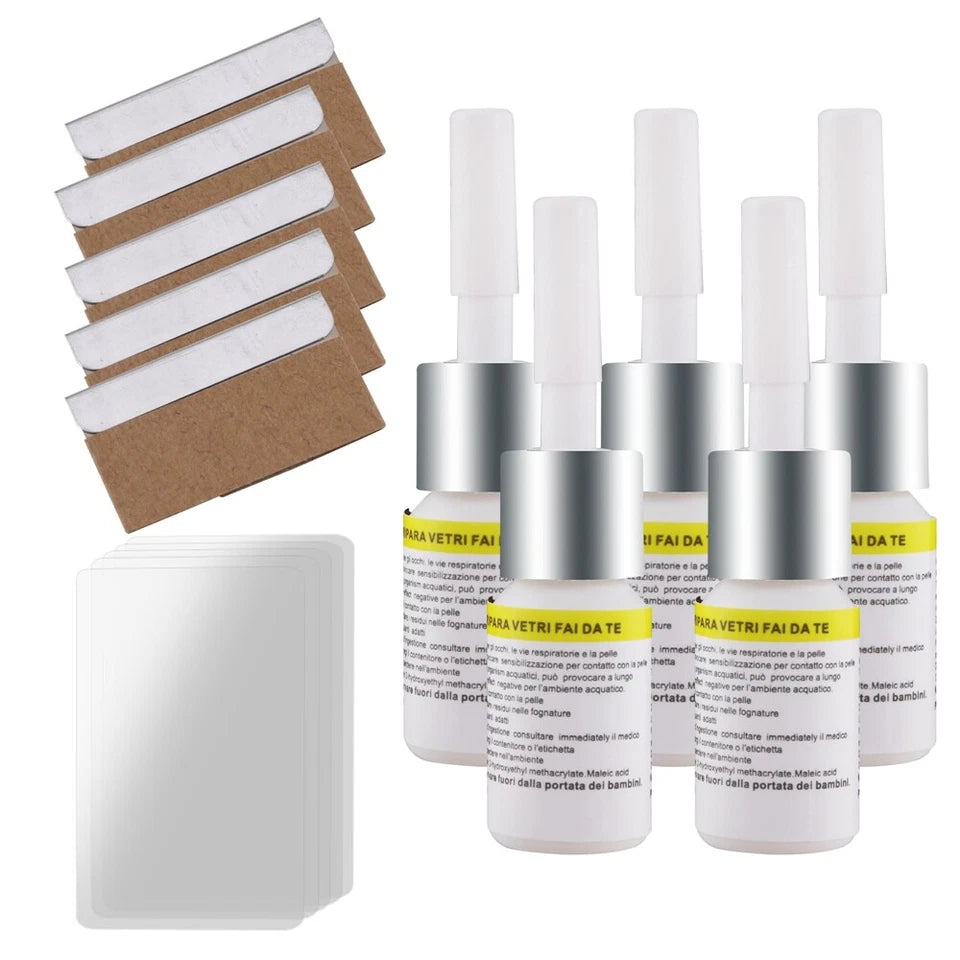 5/10 Pack Automobile Crack Glass Repair Kit Automobile Windshield Nano Repair Liquid Automobile DIY Window Tools Glass Scratch Repair