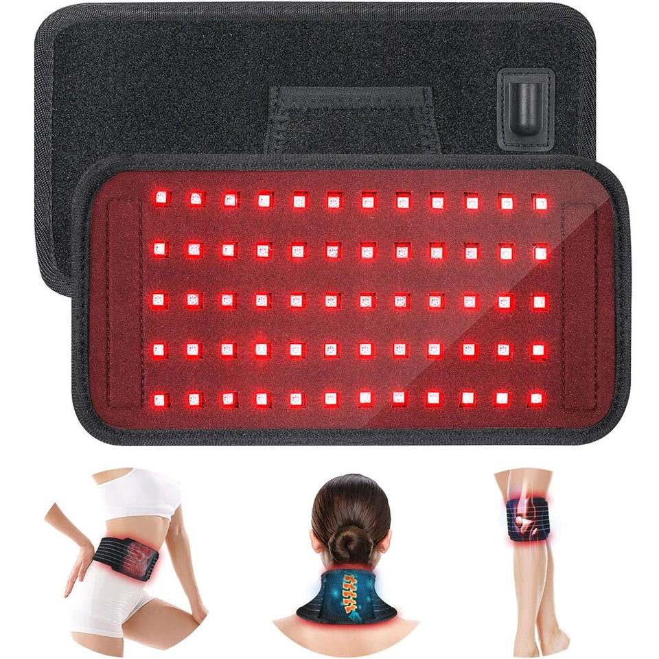 660nm 850nm Red LED Infrared Waist Therapy Wrap Slimming Belt Muscle Joint Pain Relief Home Skincare Beauty Pad