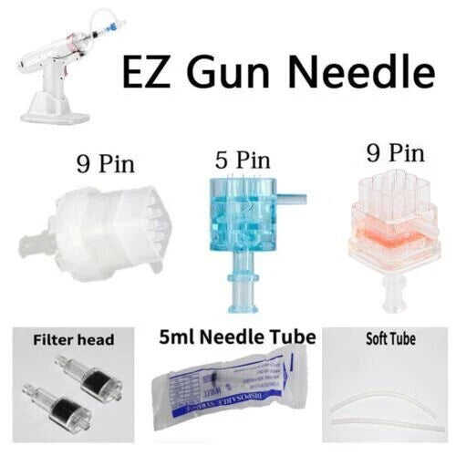 Portable EZ Negative Pressure Water Light Injection Machine - Hyaluronic Acid Mesotherapy Gun for Skin Rejuvenation  / Accessories Parts
