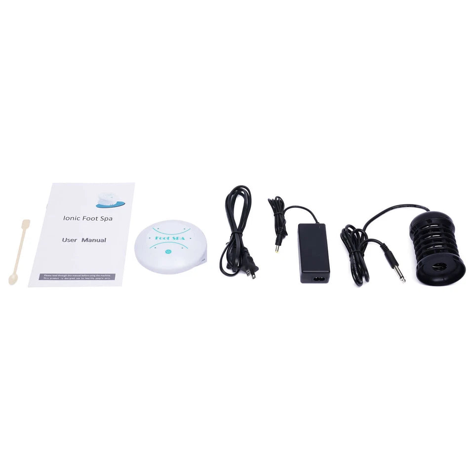 Complete Ionic Detox Foot Spa Machine Set, Home Foot Cleanse Detox System with Array, Power Adapter for Daily Body Detox Therapy