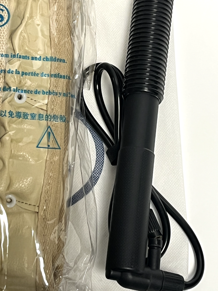 1PC Black Hand Pump Hand Air Inflator Pump For Dr.Ho's 2 in 1 Decompression Belt