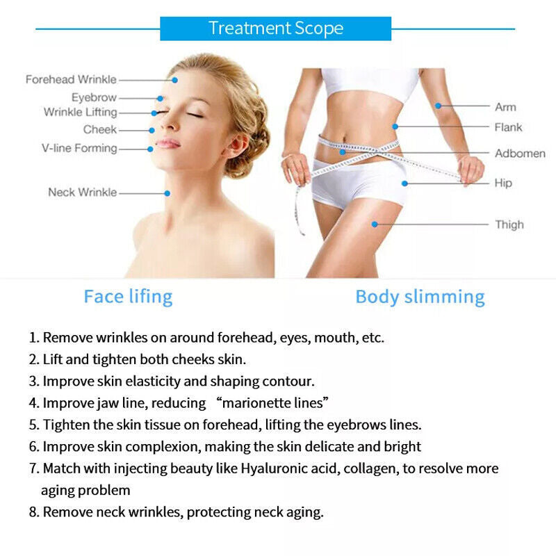 Portable Face & Body Lifting Skin Rejuvenation Machine Wrinkle Remove Skin Tightening Machine