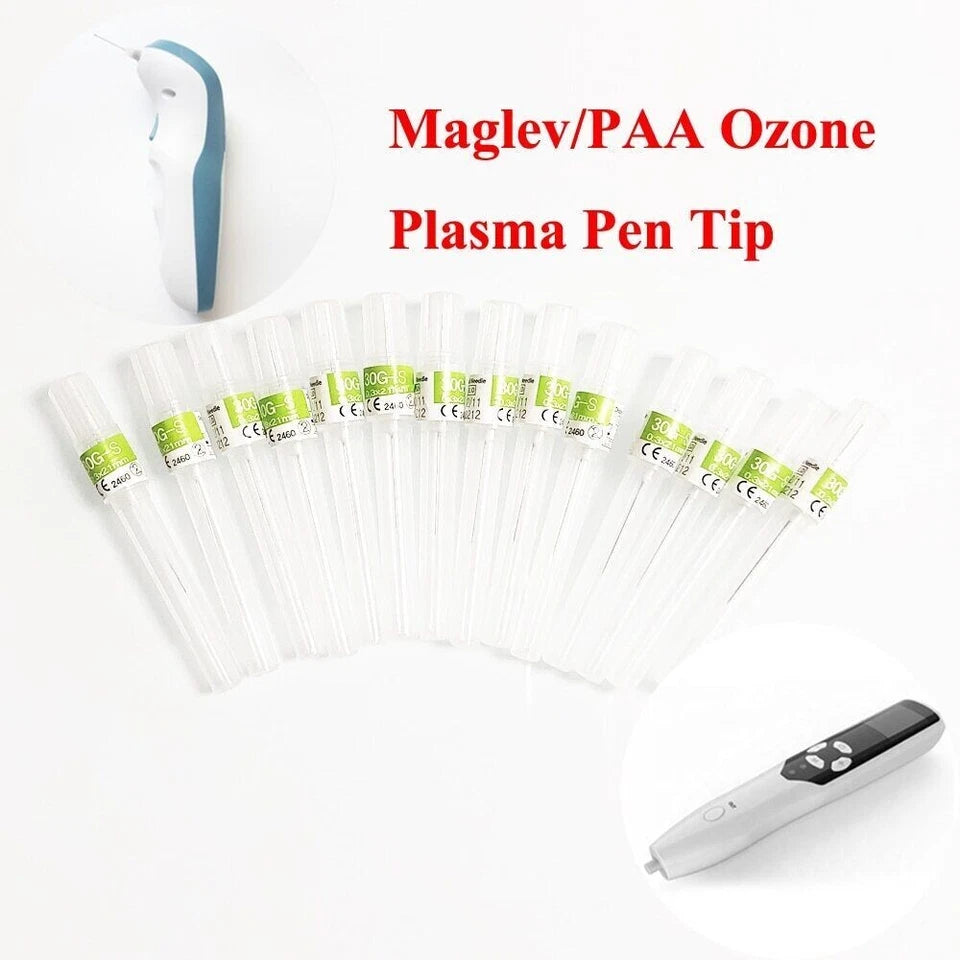 Ozone Heads Replacement & Thin Dental Needle & Thick Copper Tips For 2 In1 PAA  Plamax Ozone Fibroblast Plasma Pen